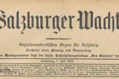 Salzburger Wacht Juli 1909