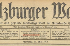 Salzburger Wacht Mai 1913